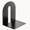 Officemate Heavy Duty Bookends, Nonskid, 8" x 8" x 10", Steel, Black 93142